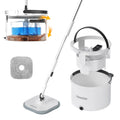 Homettler New Design Microfiber Mop Heads Spin Dry 360 Spray for Floor Cleaning Steel Pole Clean Dirty Water Separation