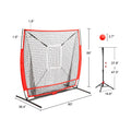 Baseball Pitching Net 5x5FT Strike Zone Steel Frame Polyester Mesh Customized Color Comfortable Pitching Batting Practice Coach