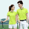 China Clothes Factory Free  Samples Custom High Quality Nylon Spandex Quick Dry Brand Couple  Golf Polo Shirt
