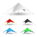 Custom Logo Printing Trade Show Tents Spider and Star Designs for Business Events and Parties