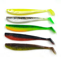 Alpha Vivid Swimming Action Paddle Tail Soft Lures PVC Soft Plastic Swimbait Minnow Lure for Bass Fishing
