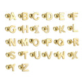 Wholesale Initial 925 Sterling Silver Stud Earrings Alphabet Letter Screw Back Earrings With Twist Pin for Women