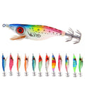 9.2g 10cm Luminous Shrimp Fishing Lures Squid Jig Baits Colorful Night Lures Sea Fishing Wood Shrimp Lures