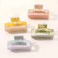For Jachon 3 Inch Acetate Claw Hair Clip Mixed Color Cellulose Tortoise Shell Grip Pin Teeth Clamp for Women Hair Hair