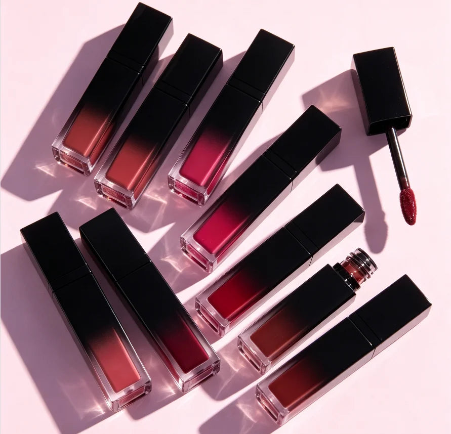 Private Label Matte Liquid Lipstick Long-lasting & Waterproof Custom Packaging Box 5g Mineral-Inspired Formula