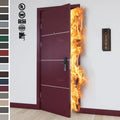 China Top Manufacturer Custom BS EN ULC CAN Approved Woden Fire-rated Doors for Hotel Red Fireproofing Fire -proof Fire Doors
