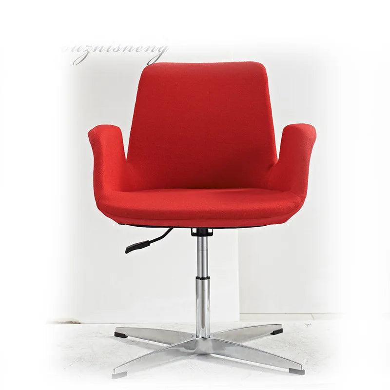 Modern Design Single Antique Red Fabric Adjustable Height Lounge Chair for Home Office Hospital Living Room Use