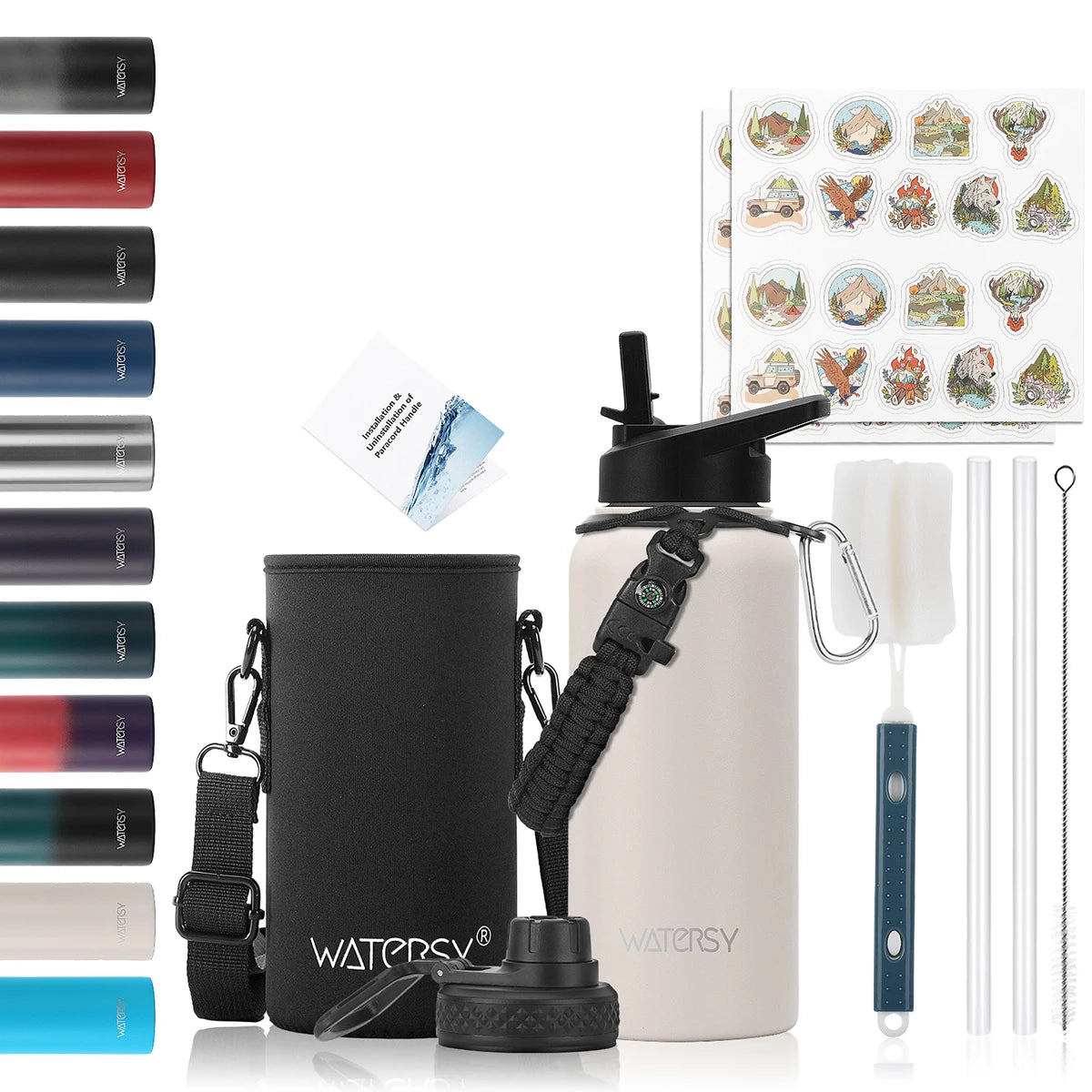 China Watersy 32oz Large Capacity Double Wall Stainless Steel SS304 Outdoor Water Bottle Zhejiang Double Stainless Steel Tumbler