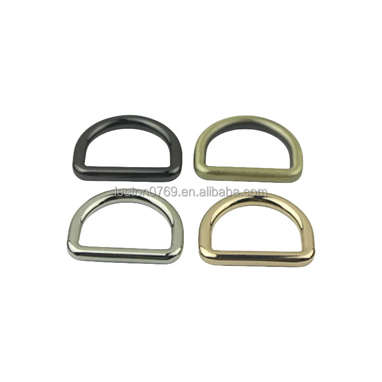 Stock Supply 25mm 1.0inch 4 Colors Good Quality Zinc Alloy Metal D Ring Buckle for Leather Bags