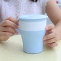 Wholesale Sublimation BPA Free Eco Friendly Reusable Foldable Collapsible Steel Silicone Mug Coffee Cup Set With Lid