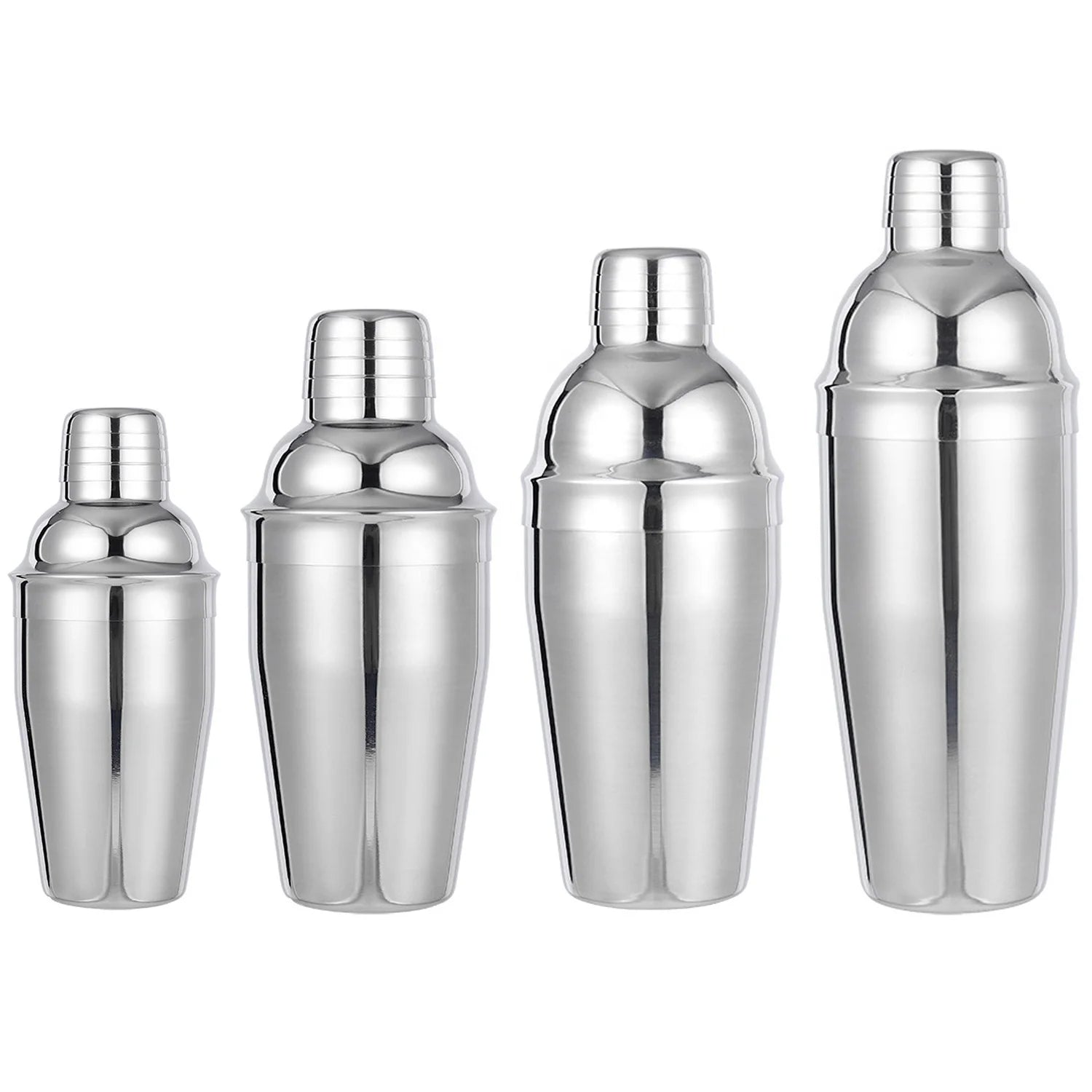 Camol Factory RTS Stainless Steel Cocktail Shaker 25oz(750ml) Bar Tools Built-In Bartender Strainer Martini Shaker Cup