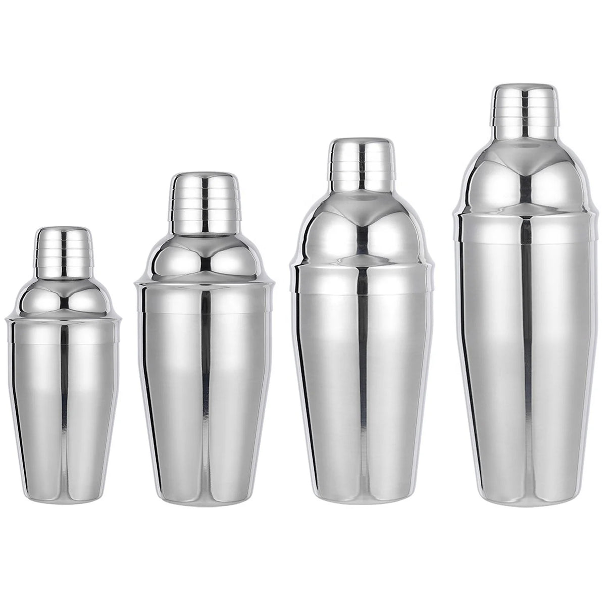 Camol Factory RTS Stainless Steel Cocktail Shaker 25oz(750ml) Bar Tools Built-In Bartender Strainer Martini Shaker Cup