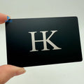 Laser Matt Black Business Metal Cards