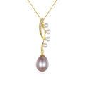 CZCITY S925 Link Chain Freshwater Pearl Pendant Cz Cute Fashion Silver Necklace for Woman 2026