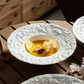 Eco-Friendly Matt White Porcelain Dinner Plate Deep Soup Pasta Plate for Restaurant Hotel Restaurant Dinnerware Ceramic Plate