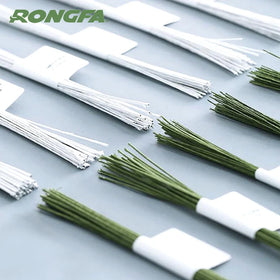 26 Gauge 100pcs Green Color for Artificial Flowers Paper Covered Floral Wire Stems Decorative Floral Wire
