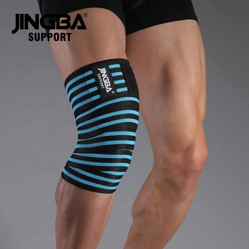 VBOSi 1 Piece Adjustable Durable Knee Support Wraps for Weightlifting Squat