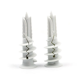 Wholesales 11*33mm Plastic Wall Anchor Natural White Self Drilling Drywall Anchor Wall Anchors for Drywall