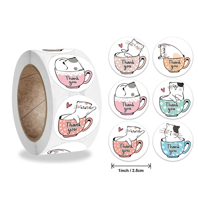 KY-202205821 Personalized Self Adhesive Printed Waterproof Decorative Cute Cartoon logo Laptop Custom Die Cut Vinyl Stickers