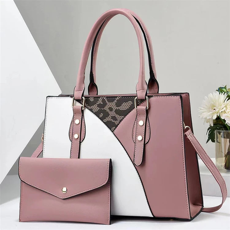 Name Brand pink Pu Leather New Model Large Trendy Designer Purses and Ladies Handbags Online
