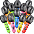 Waterhan 12-Piece Waterproof Multi-Color Cartoon Fantasy Themed Inflatable Microphone Toys Electric Air Pump 6-8ft