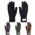MIO Winter Men Women Thicken Knitted Acrylic Gloves Custom Logo Outdoor Skiing Riding Keep Warm Elasticity Touche Screen Gloves