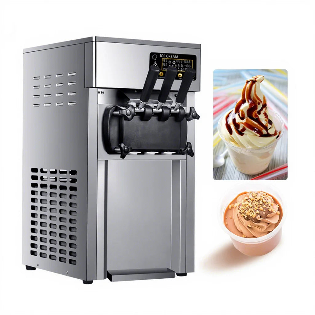 Commercial Soft Serve Ice Cream Machine  Three Flavor Taylor Soft Serve Ice-Cream Machine Softy Ice Cream