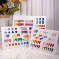 Custom Logo 120 Color Gel Polishing Display Board Acrylic Nail Art Color Chart Display Book DIY Nail Color Display Nail Supplies
