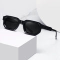 2025 Retro Trendy Brown Full Frame Rectangle Shade Square Thick Frame Sunglasses UV400 Summer CP+PC Material Lunette De Soleil