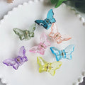 NOVA Transparent Acrylic Crystal Plastic 2.5cm Mini Small Clamps Kids Women Girls Bun Hold Butterfly Hair Accessories Clip Claw