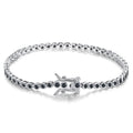 925 Silver Black Spike Tennis Bracelet-Classic Trendy Wedding Party Gift