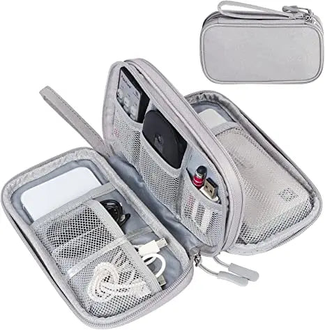 Travel Cable Organizer Pouch Electronic Accessories Carry Case Waterproof Double Layers All-in-One Storage Bag Packing Cubes