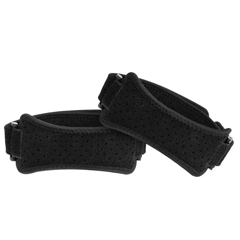 FSPG Adjustable Breathable Non-Slip Nylon Patellar Strap Soft Knee Brace One Size with Tendon Protection for Patella