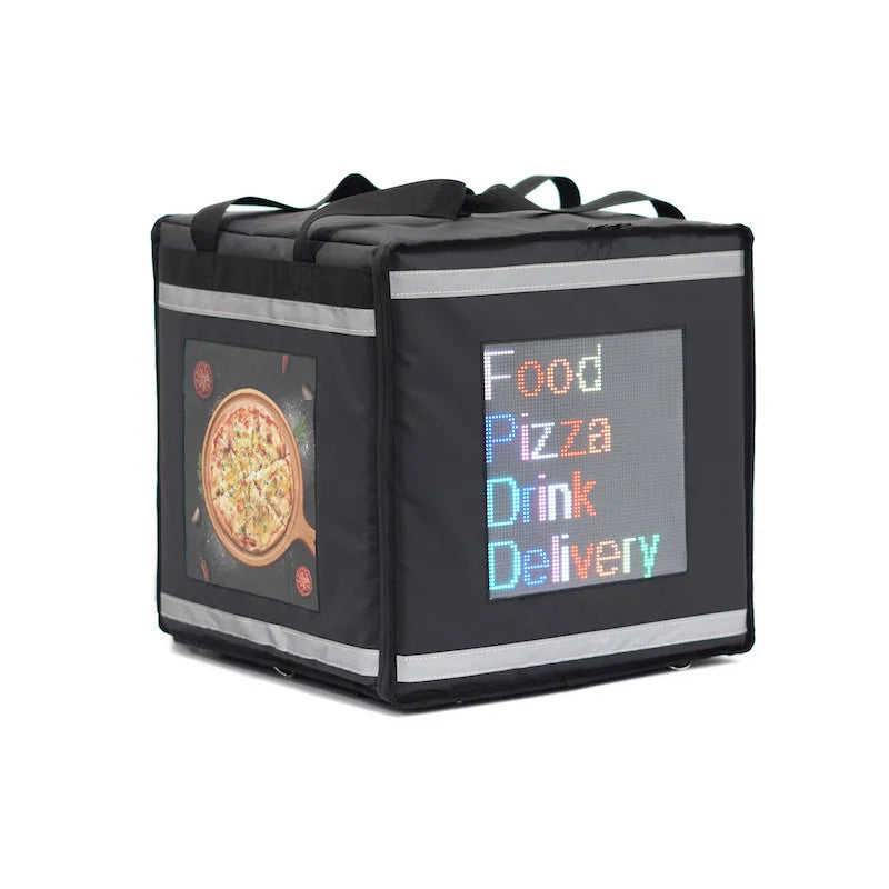 Hot Selling 1680D Cooler Backpack for Bike Picnic and Food Delivery LED Screen Display High Quality Food Delivery Bag Backpack