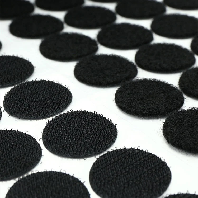 Custom All Kinds of Shapes Size Colors Strong Sticky Circles Back Glue Fasten Tape Self Adhesive Hook and Loop Dot