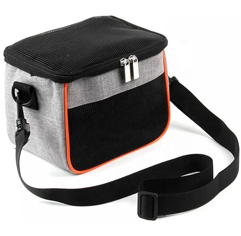 Portable Outgoing Pet Carrier Sling Travel Handbag with Belt Closure for Squirrels Hamsters Rabbits Guinea Pigs Small Animals