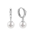 Pearl Drop Earrings S925 Sterling Silver Earring Dangle Drop Hoops for Women Girl Fine Jewelry Silver Earrings Gift