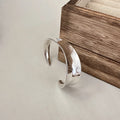 Stacking Fashion Women Jewelry Chunky Bangles Light Silver 925 Sterling Silver Open Bangle for Women