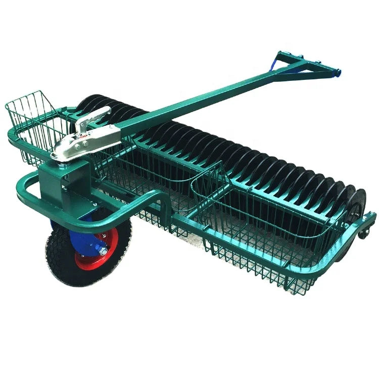 Ready to Ship Golf 1/2 Section Ball Picker Single Range Golf Ball Picker with Front Wheel Golf Driving Range Equipment MegaBDM