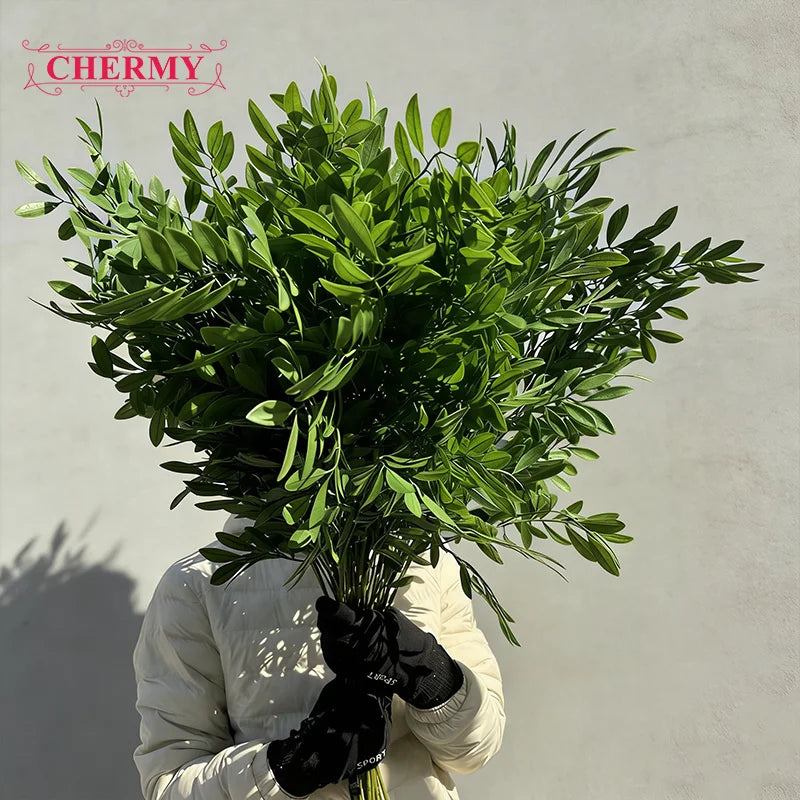 Dalian Chermy DC134-1 Home Wedding Decoration Artificial Green Leaves Flowers Arrangement