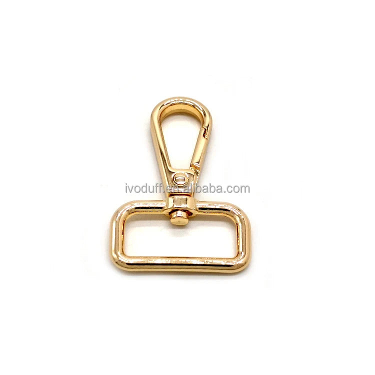 25mm Light Gold Color Metal Handbag Strap Swivel Snap Hooks