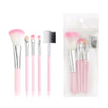 Private Label 5pcs Makeup Brush Set Low Price Synthetic Hair for Eye Shadow Eyebrow Blush Face Lips Foundation Concealer OPP Bag
