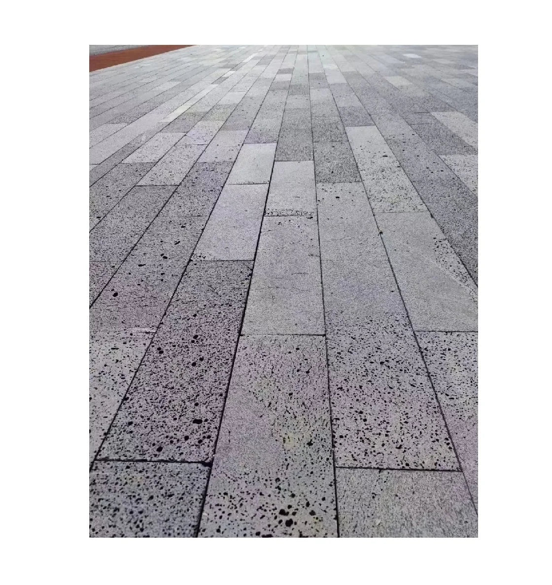 Polished Industrial Lava Stone Grey Wall Cladding Tile Eco-Friendly Durable Volcanic Garden