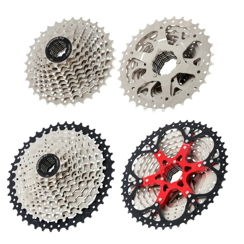 Sunshine HG Bike Cassette 8/9/10/11/12 Speed 11-23/25/28/30/32//34/36/40/42/46/50/52 Freewheel for Shimano Road Mountain Bicycle