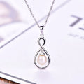 925 Sterling Silver Freshwater Pearl Pendant Trendy 5*7mm for Wedding Party Engagement Necklace Fine Silver Plated Jewelry