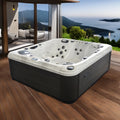 Ergonomic Design Outdoor Spa Pool Hydrotherapy 4 Seat and 1 Lounge Hot Tub Family Used Whirlpool Spa Hot Tube