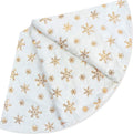 30 Inch Christmas Tree White Plush Skirt Xmas Tree Fur Sequin Snowflake Mat Base Cover Holiday Party Decorations 78/90/120/150cm