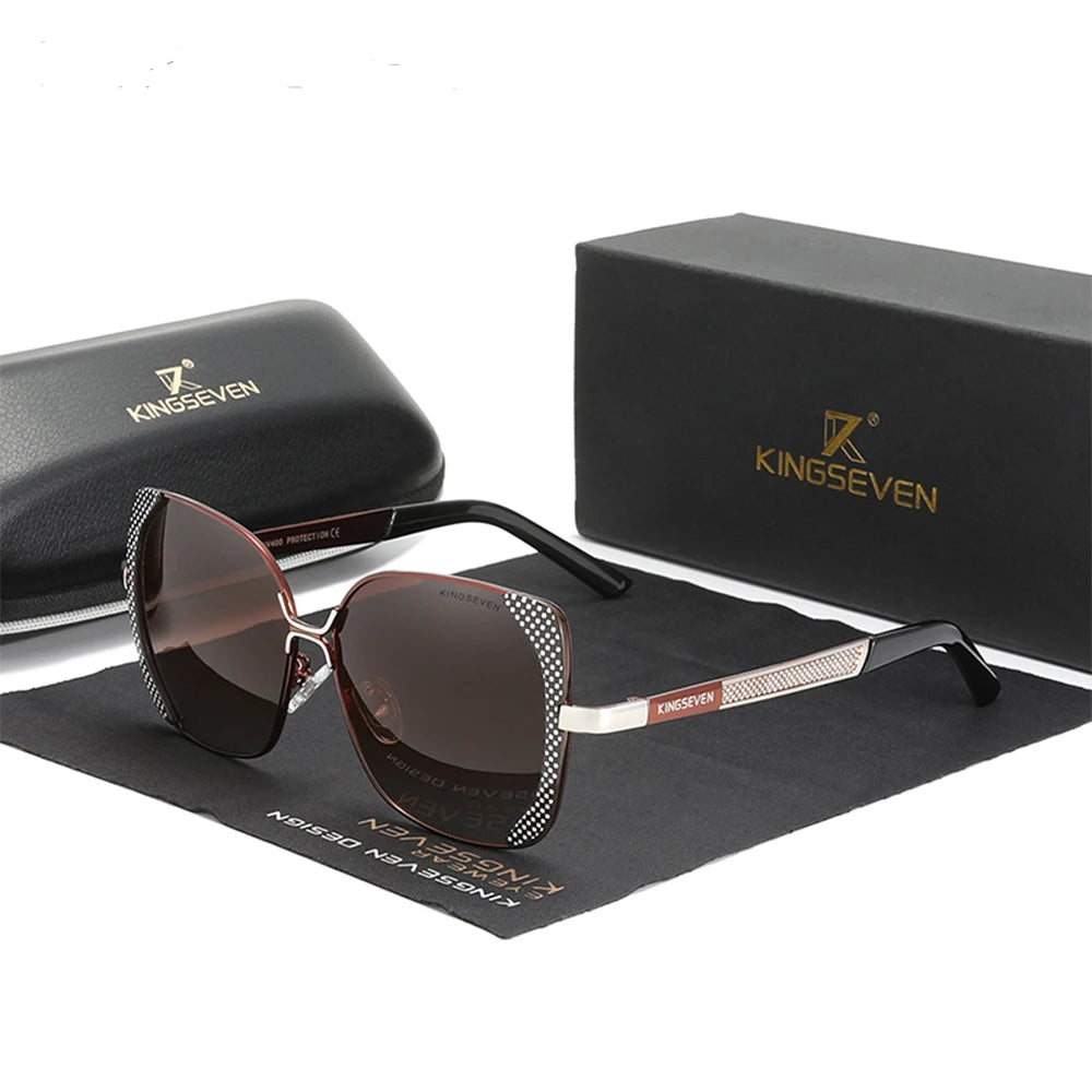 For 2021 Upgrade Women's Sunglasses Anti-Radiation Polarized UV400 Full Rim Gradient Lens Butterfly Style Model N7011