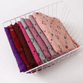 Cotton and Linen Feel Bronzing Printing square Small Flowers Women's Fashion Head Scarf Muslim Scarf Wholesale