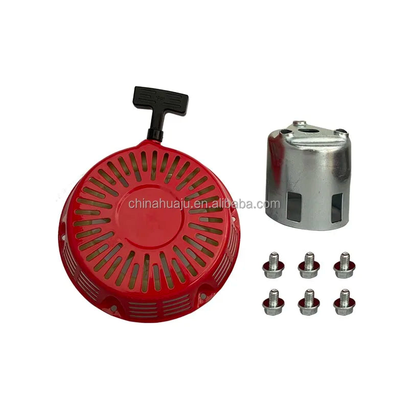 Honda GX340 GX390 GX610 Motor Recoil Starter Pull Starter Red Recoil Cover 11HP 13HP for Mower Parts & Accessories